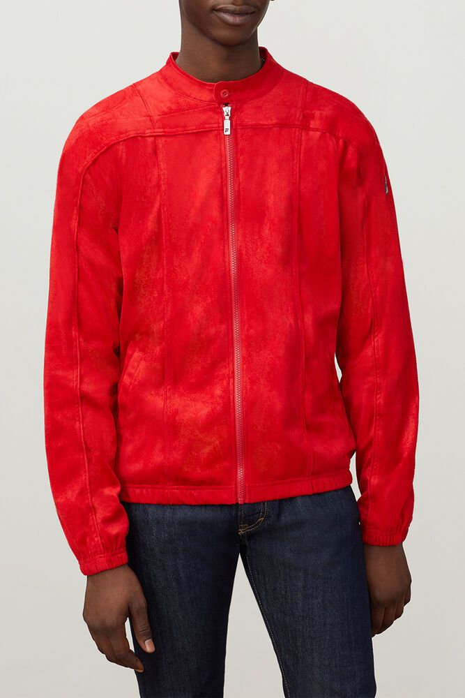 Fila Jacket Mens Red Terrinda - Ireland 18693-LJDB